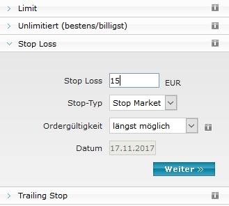 Stop Loss Order