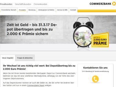 Commerzbank Depotübertrag